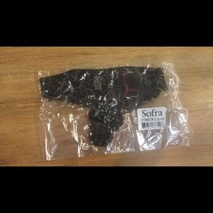 Sexy black lace thong NWT size small